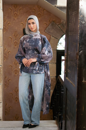 Tie Dye Shimmer Blouse - Lillyscarfofficial