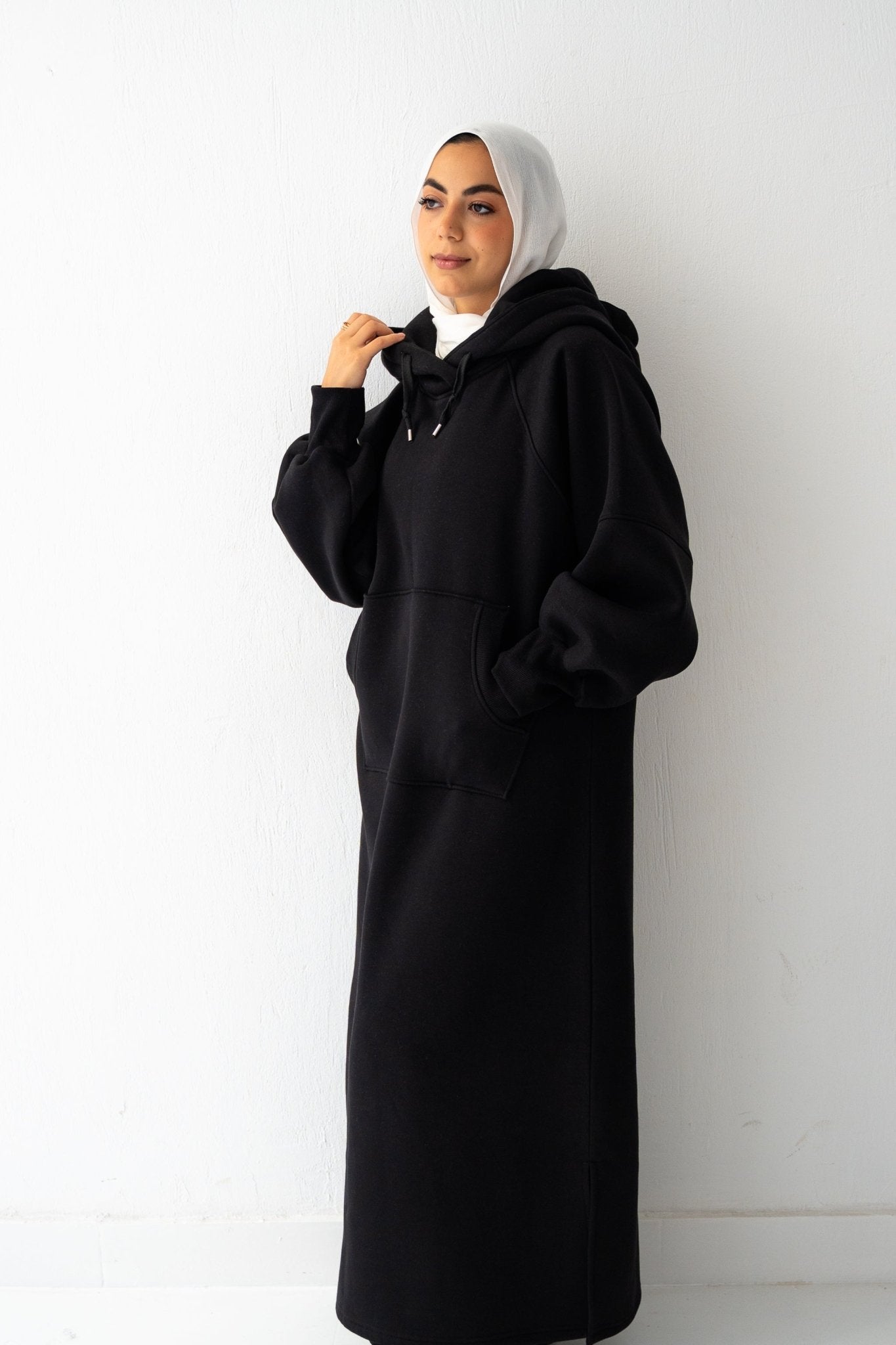 Winter Stroll dress in black - Lillyscarfofficial