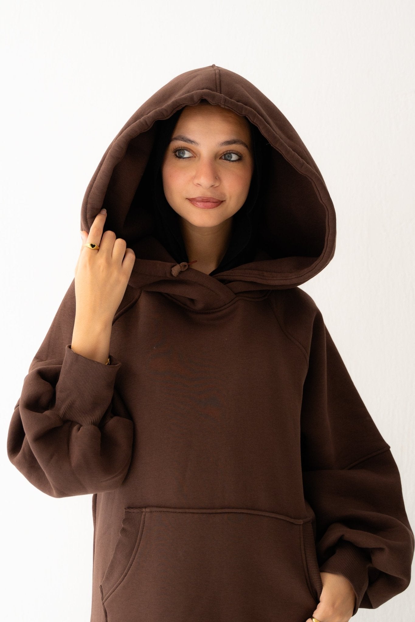 Winter Stroll dress in Chocolate brown - Lillyscarfofficial