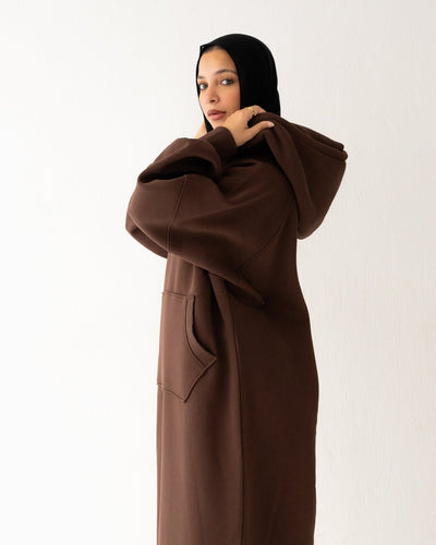 Winter Stroll dress in Chocolate brown - Lillyscarfofficial