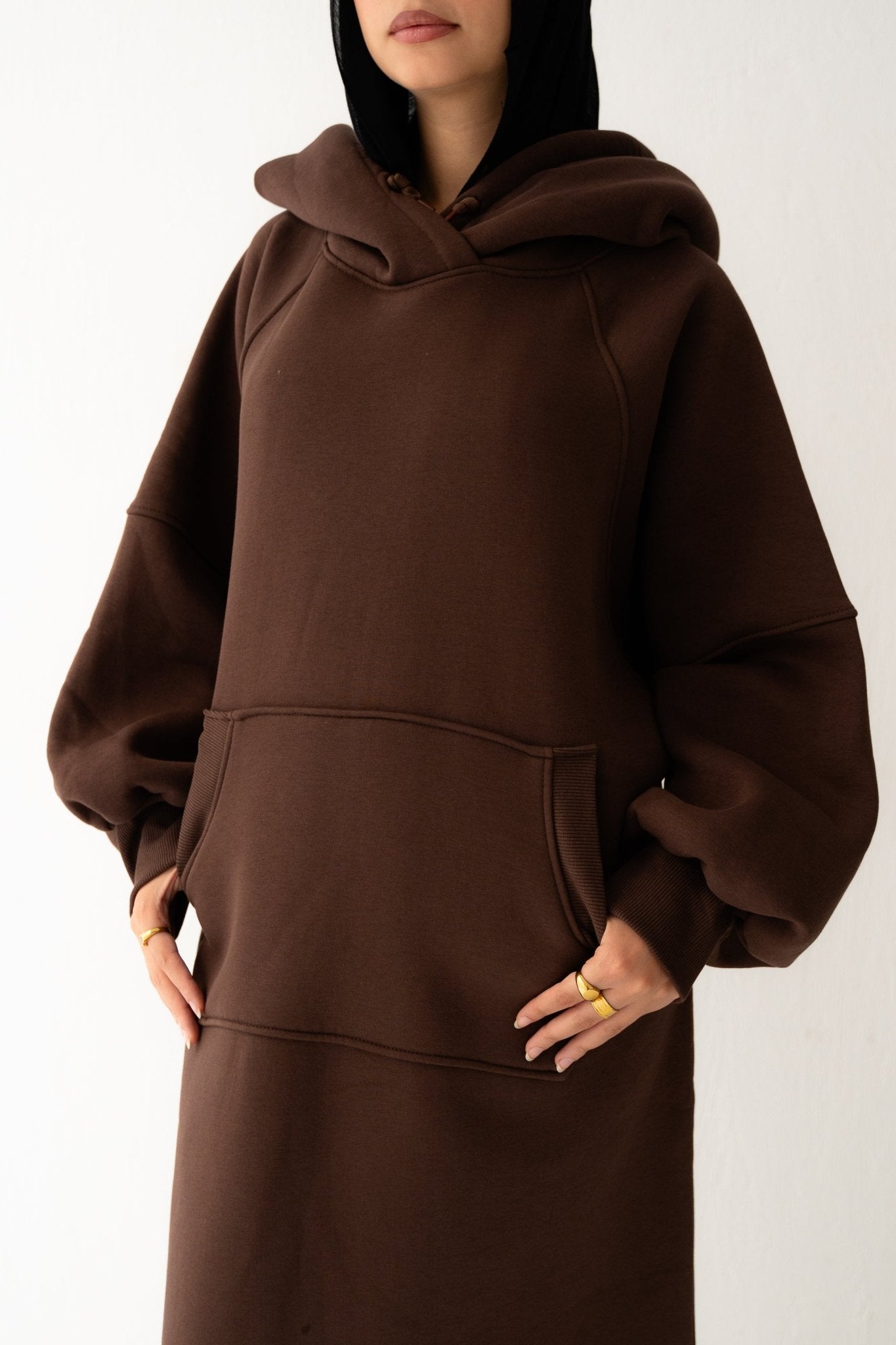 Winter Stroll dress in Chocolate brown - Lillyscarfofficial