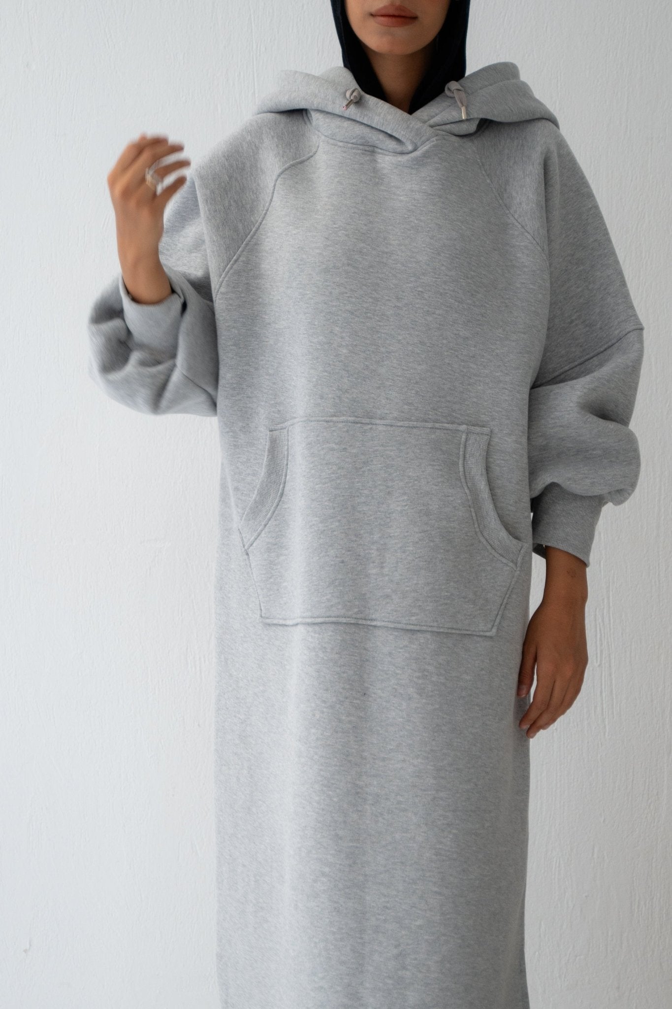 Winter Stroll dress in gray - Lillyscarfofficial