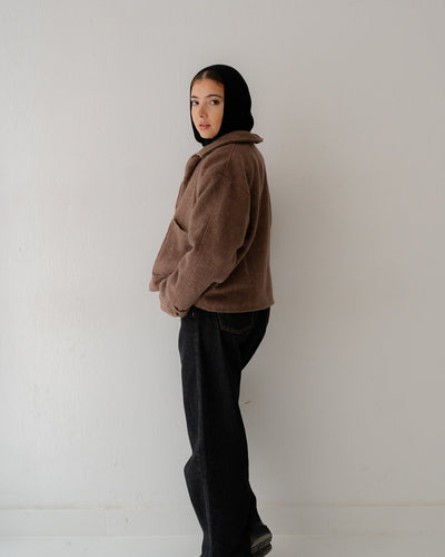 WOOL CROP JACKET - Lillyscarfofficial