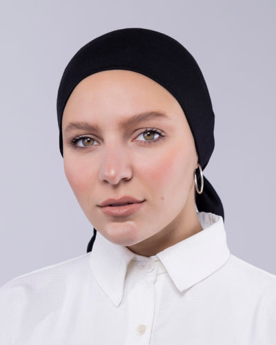 Black Bandana - Tied - Lillyscarfofficial