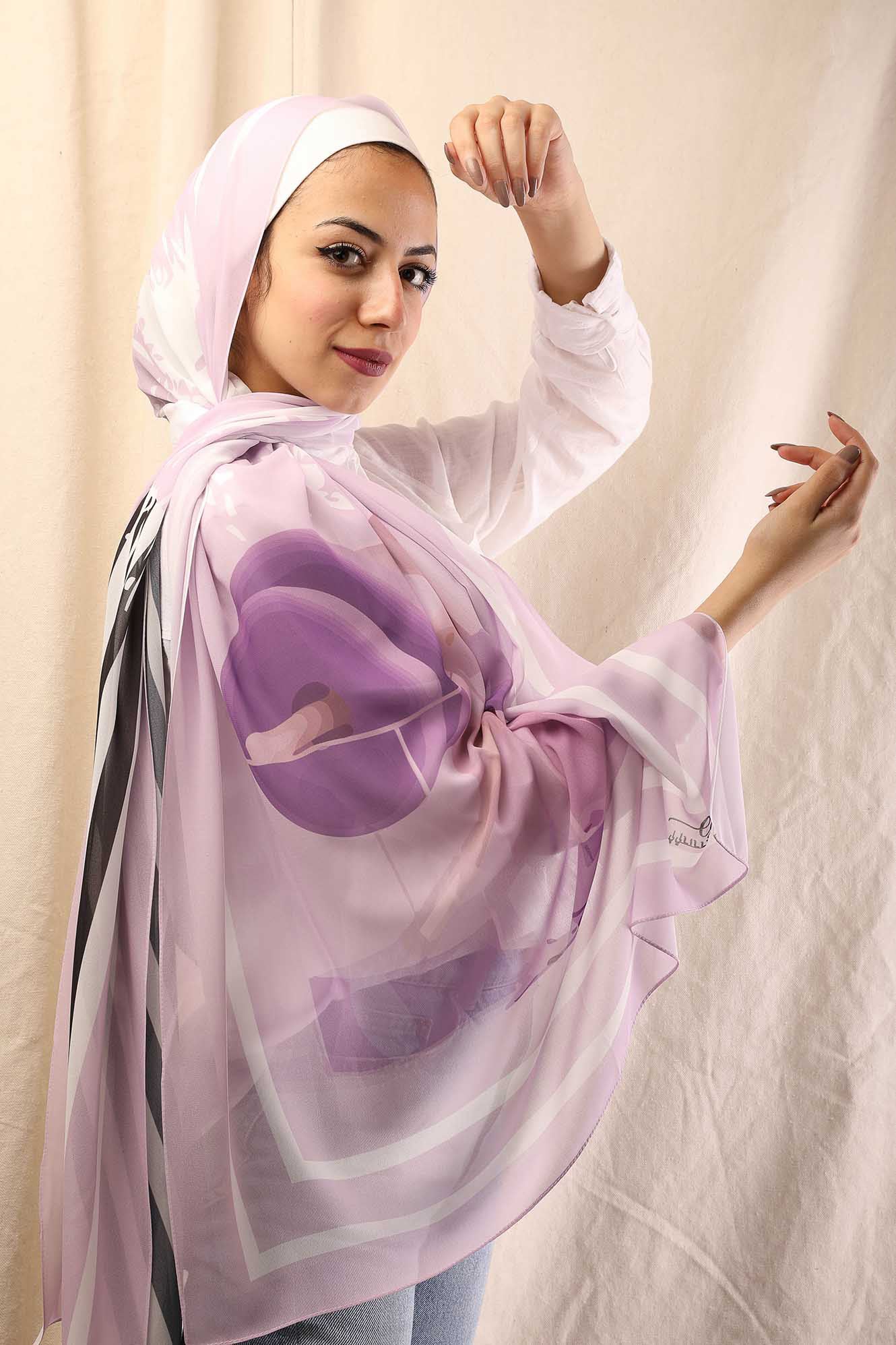 Lilac Strips - Lillyscarfofficial