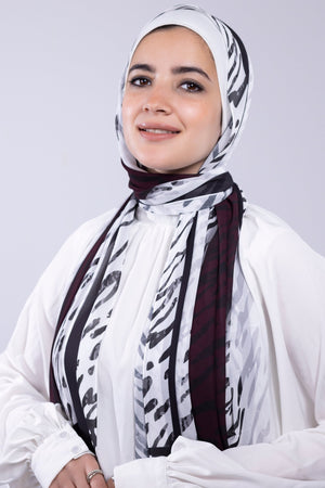 Maroon Zebra - Lillyscarfofficial