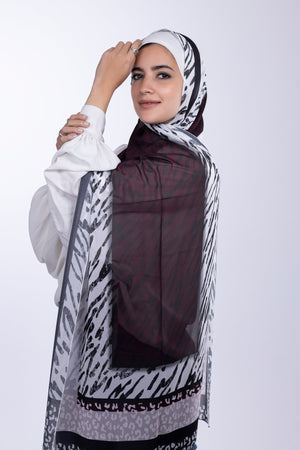 Maroon Zebra - Lillyscarfofficial