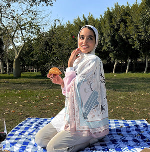 Satin Light Peach - Lillyscarfofficial