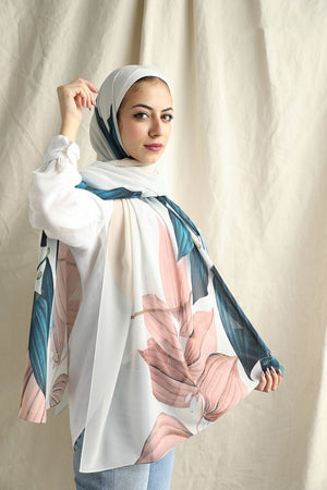 Wave Floral - Lillyscarfofficial