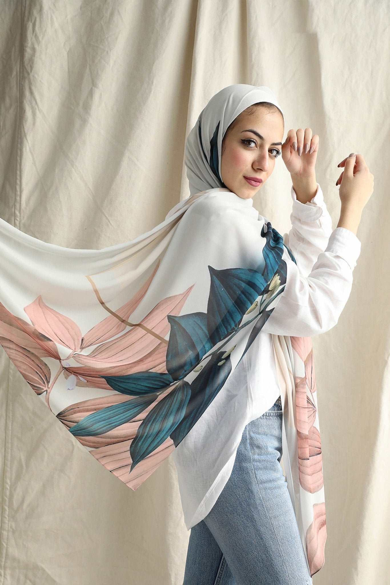 Wave Floral - Lillyscarfofficial